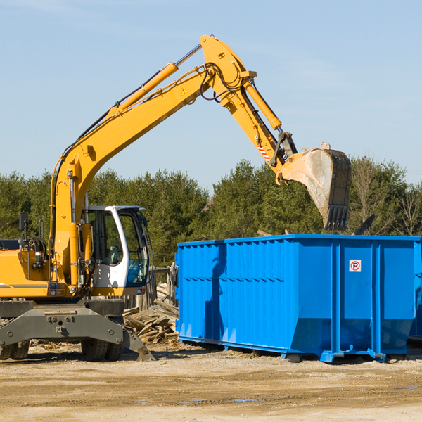 are there any restrictions on where a residential dumpster can be placed in Lottsburg VA